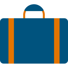 Blue suitcase