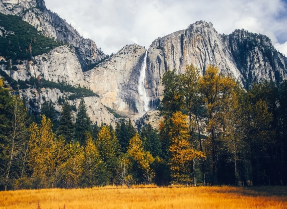 Yosemite Falls in Autumn