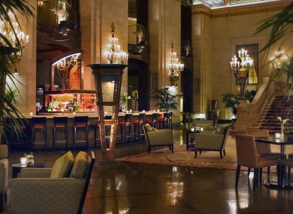The Palmer House Hilton, Chicago, IL, bar