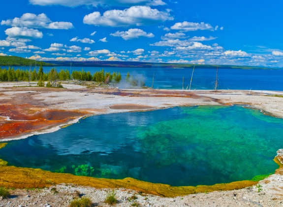 Abyss Pool in the West Thumb Geyser Basin of Yellowstone National Park