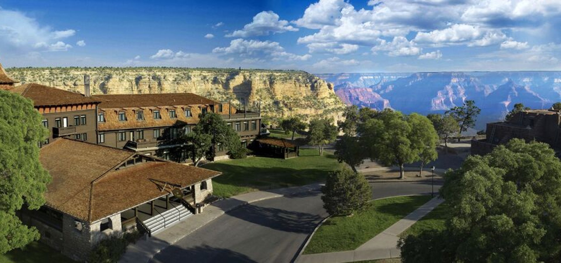 El Tovar, Grand Canyon, AZ, Arial View