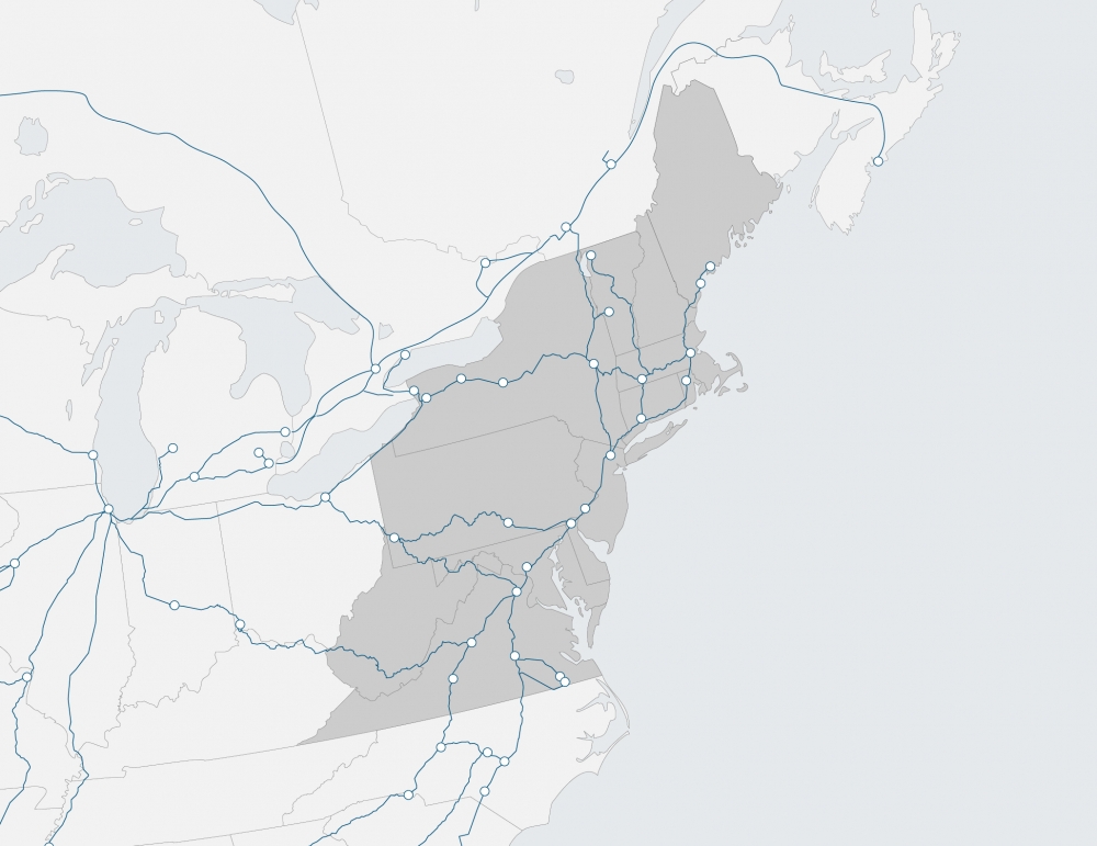 region map of Northeast